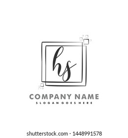 HS Initial beauty monogram logo vector
