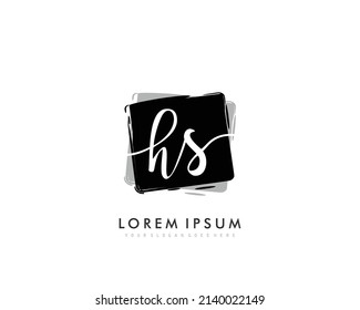 HS Initial beauty monogram logo Vektorgrafik