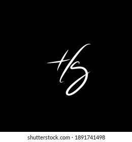 Hs initial handwriting
Hs handwritten logo for identity