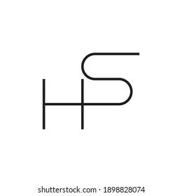 Hs Initial Letter Vector Logo