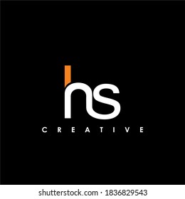 HS Letter Initial Logo Design Template Vector Illustration