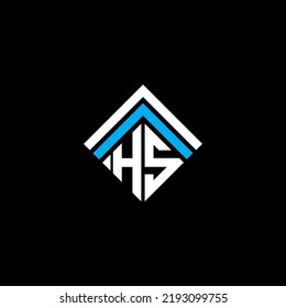 Diseño creativo del logotipo de la letra HS con gráfico vectorial, logotipo simple y moderno de HS.