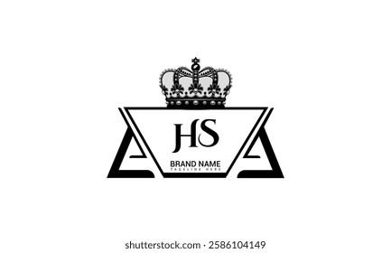 HS letter logo creative design. HS unique design. Vector illustration