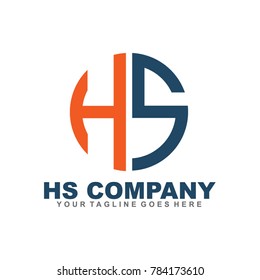 HS Letter logo design