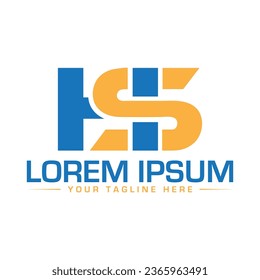 HS letter logo design SH Unique design modern logo design