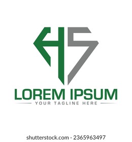 Diseño del logotipo de la carta del SA Diseño único del logotipo moderno