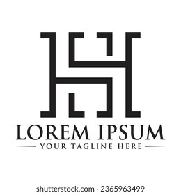 Diseño del logotipo de la carta del SA Diseño único del logotipo moderno