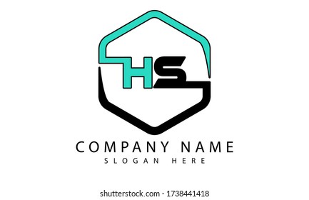 HS letter logo template. Creative
HS initial based letter icon logo illustration.