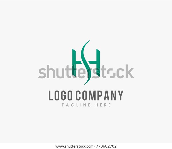 Hs Letter Logo Template Creative Simple Stock Vector (Royalty Free