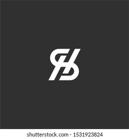 HS letters vector logo abstract