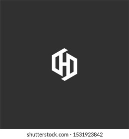 HS letters vector logo abstract