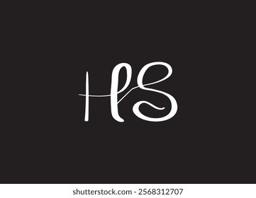 HS Logo Design Template Vector Graphic Branding Element.
