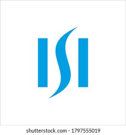 Signo vectorial de diseño de logotipo HS 