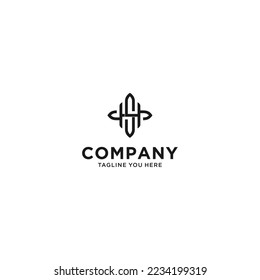HS logo, SH logo. Letter HS, SH logo Template Vector