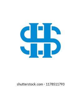 HS S H Logo design template vector