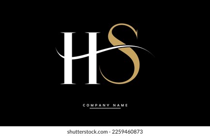 HS, SH Abstract Letters Logo Monogram