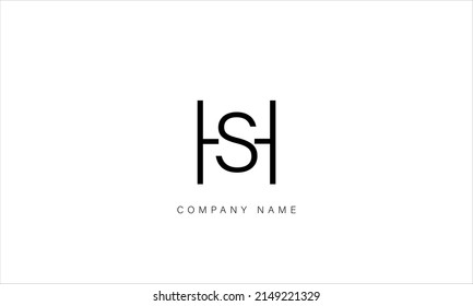 Hs Sh Alphabet Letters Logo Monogram Stock Vector (Royalty Free ...