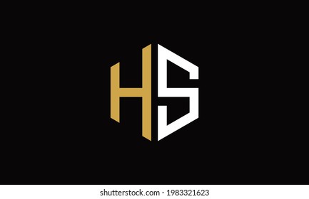 HS and SH or H and S Abstract Letter Mark Logo Template for Business
