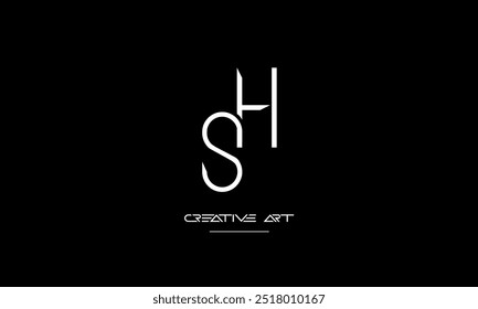 HS, SH, H, S abstract letters logo monogram