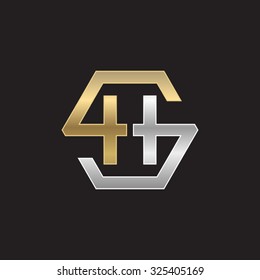 HS SH initial logo, hexagon S shape logo