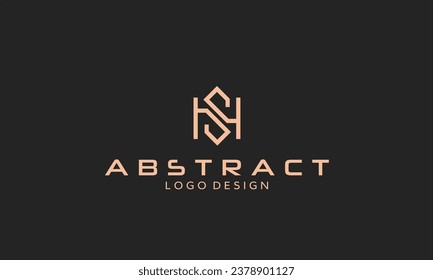 HS or SH letters logo. Vector
