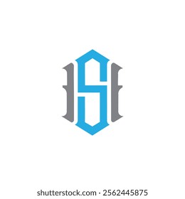 HS or SH monogram minimal elegant logo design vector illustration, Luxury Initial SH or HS Monogram and any business, sh icon, sh symbol, hs icon , hs symbol, s h logo, s h letter, s h initial, h s 