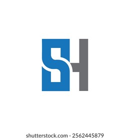 HS or SH monogram minimal elegant logo design vector illustration, Luxury Initial SH or HS Monogram and any business, sh icon, sh symbol, hs icon , hs symbol, s h logo, s h letter, s h initial, h s 