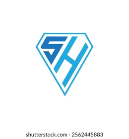 HS or SH monogram minimal elegant logo design vector illustration, Luxury Initial SH or HS Monogram and any business, sh icon, sh symbol, hs icon , hs symbol, s h logo, s h letter, s h initial, h s 
