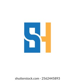 HS or SH monogram minimal elegant logo design vector illustration, Luxury Initial SH or HS Monogram and any business, sh icon, sh symbol, hs icon , hs symbol, s h logo, s h letter, s h initial, h s 