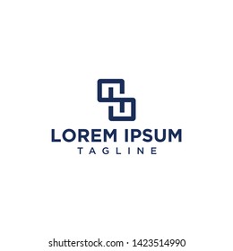 hs or sh square logo desain inspiration