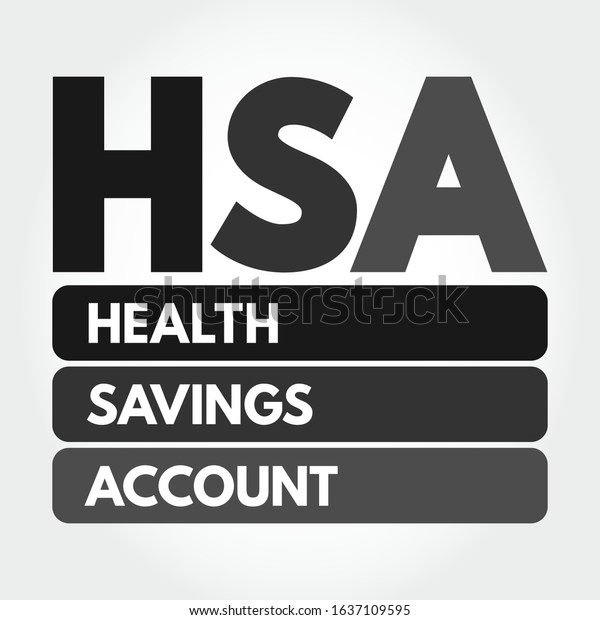 Hsa Health Savings Account Acronym Medical Stock Vector (Royalty Free ...