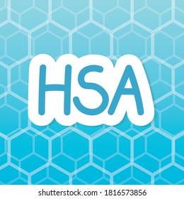 HSA (health savings account) medical concept- vector illustration