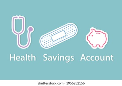 HSA (health Savings Account) Medical Concept- Vector Illustration