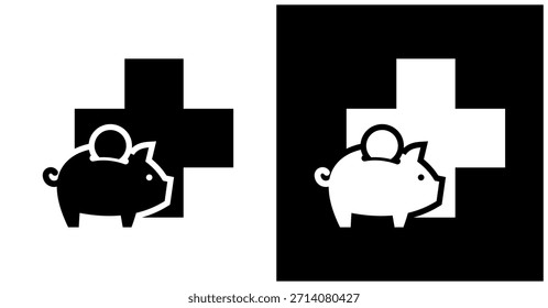 Tiene El Icono Fijado En Fondo Blanco Y Negro