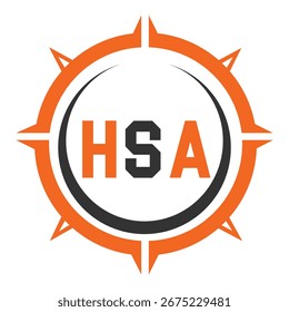 HSA letter design. HSA letter technology logo design. HSA Monogram logo design for an entrepreneur and business.