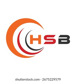 HSB letter design. HSB letter technology logo design. HSB Monogram logo design for an entrepreneur and business.