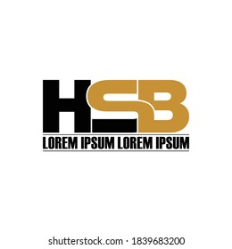 Vector de diseño de logotipo para monocasas HSB