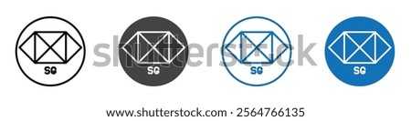 Hsbc singapore icon flat editable icon mark set.