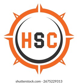 Diseño de carta HSC. Diseño de logotipo de tecnología de letras HSC. Diseño de logo HSC Monogram para un emprendedor y negocio.
