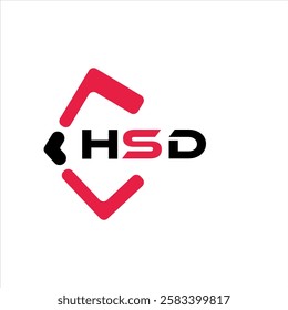 HSD creative minimalist letter logo. HSD unique vector initials alphabet letter logo design
