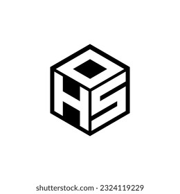 HSD letter logo design in illustration. Vector logo, calligraphy designs for logo, Poster, Invitation, etc.