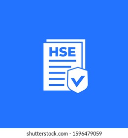 HSE icon, health, safety and environment