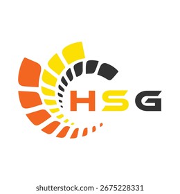 HSG letter design. HSG letter technology logo design. HSG Monogram logo design for an entrepreneur and business.