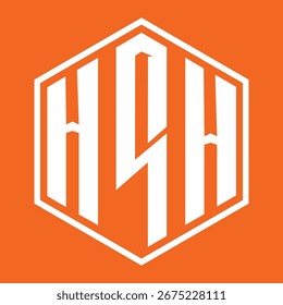 Design da carta do HSH. Design do logotipo da tecnologia da letra HSH. HSH Monogram design logotipo para um empresário e empresa.
