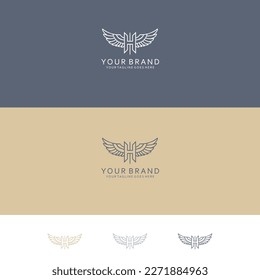 The H-shaped shield stands luminously with a minimalist model having strong and balanced standing wings