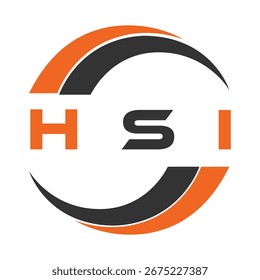 Design da letra HSI. Design do logotipo da tecnologia da letra HSI. HSI Monogram design logotipo para um empresário e empresa.