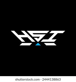 Diseño de Vector de logotipo de letra HSI, logotipo simple y moderno HSI. HSI diseño de alfabeto de lujo  