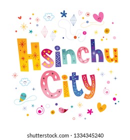Hsinchu City unique lettering design