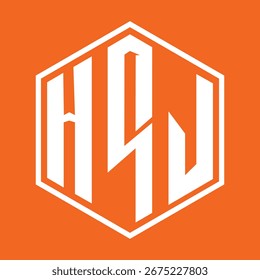 Diseño de letra HSJ. Diseño de logotipo de tecnología de letras HSJ. HSJ Monogram diseño de logotipo para un empresario y negocio.