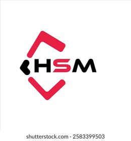 HSM creative minimalist letter logo. HSM unique vector initials alphabet letter logo design
